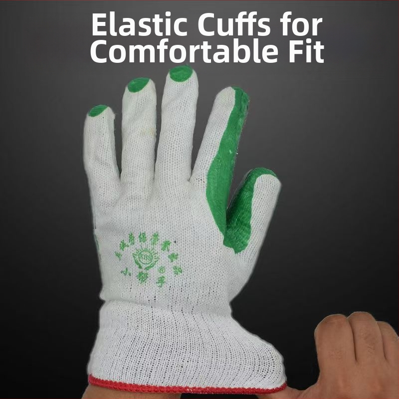 Latex védőkesztyűk építkezésekhez, csúszásmentes, kopásálló, lélegző