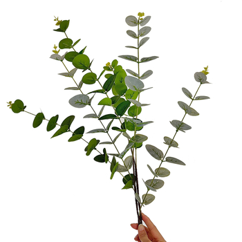 Verde artificial din frunze de eucalipt și frunze în formă de bani, aranjament decorativ pentru nuntă, înălțime 30–100 cm
