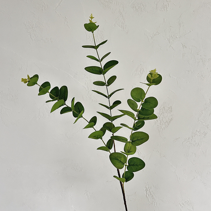 Verde artificial din frunze de eucalipt și frunze în formă de bani, aranjament decorativ pentru nuntă, înălțime 30–100 cm