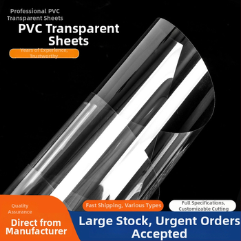 Priehľadná PVC doska s laminátom PET, vysoká priehľadnosť, odolná voči opotrebeniu a poškriabaniu, prispôsobiteľná