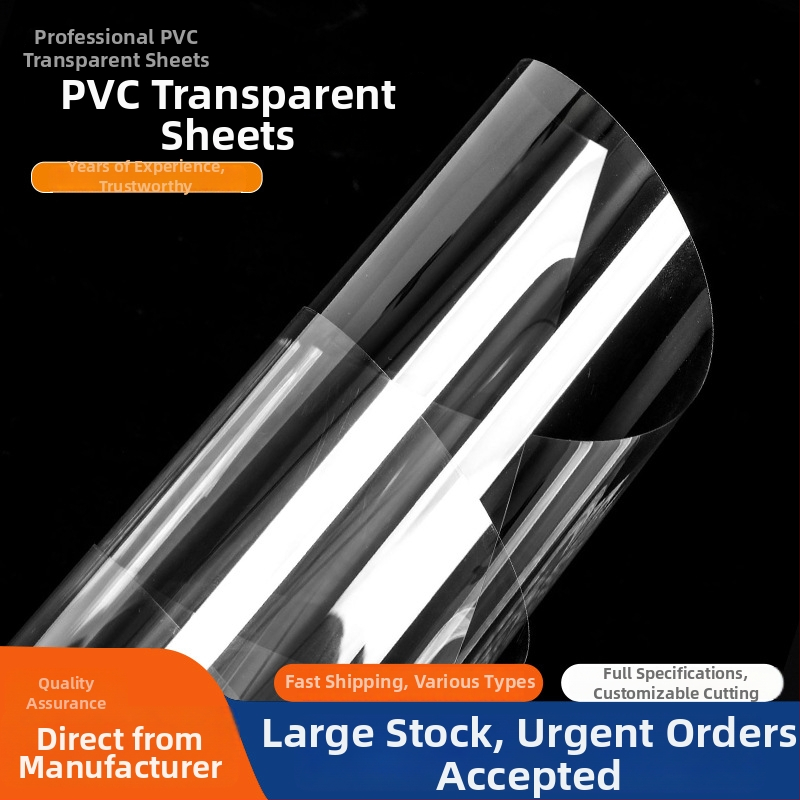Priehľadná PVC doska s laminátom PET, vysoká priehľadnosť, odolná voči opotrebeniu a poškriabaniu, prispôsobiteľná