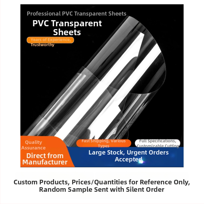 Priehľadná PVC doska s laminátom PET, vysoká priehľadnosť, odolná voči opotrebeniu a poškriabaniu, prispôsobiteľná