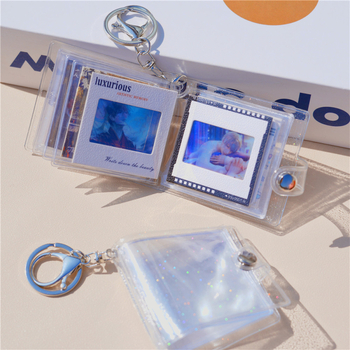 Breloc cu suport pentru film de 5 cm, husă protectoare și pandantiv PVC