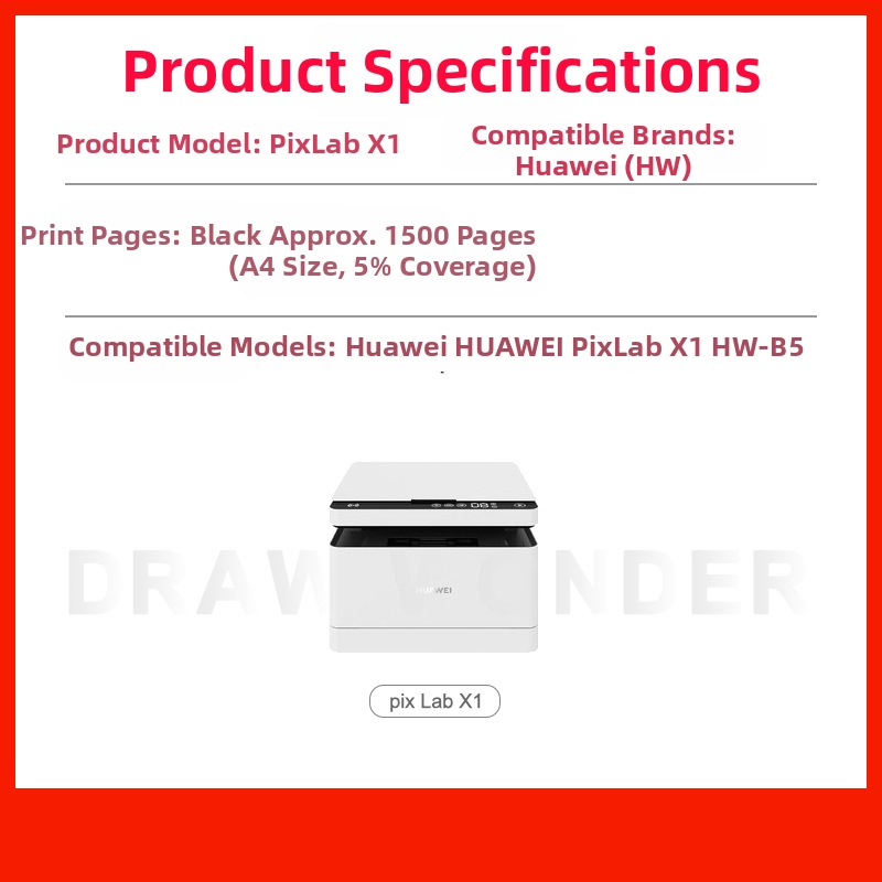 Toner kaseta za Huawei PixLab X1 laserski all-in-one pisač, kompatibilan s F-1500