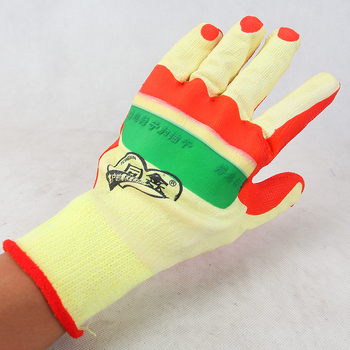 Tongxin gumírozott védőmunkás kesztyű – vastag, kopásálló, vágás- és átszúrásálló, építkezésekhez és acélszerkezetek kezeléséhez