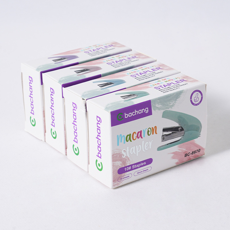 Bachang mini spenjač, prijenosni, Jelly Macaron boje, za ured