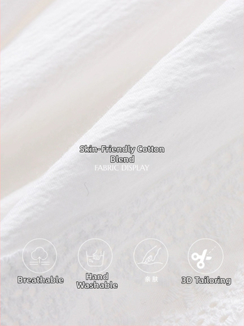 3th Morning ранна пролет нов дизайн риза с дантелен кант и пола Zy3783