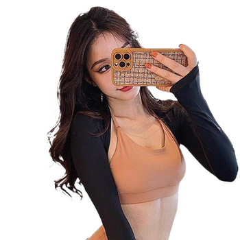 Női könnyű nyári kardigán francia stílusban, napvédő, edzéshez és tánchoz, külső réteg.