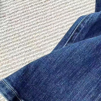 Ženske traperice s visokim strukom, elastične, slim-fit bootcut