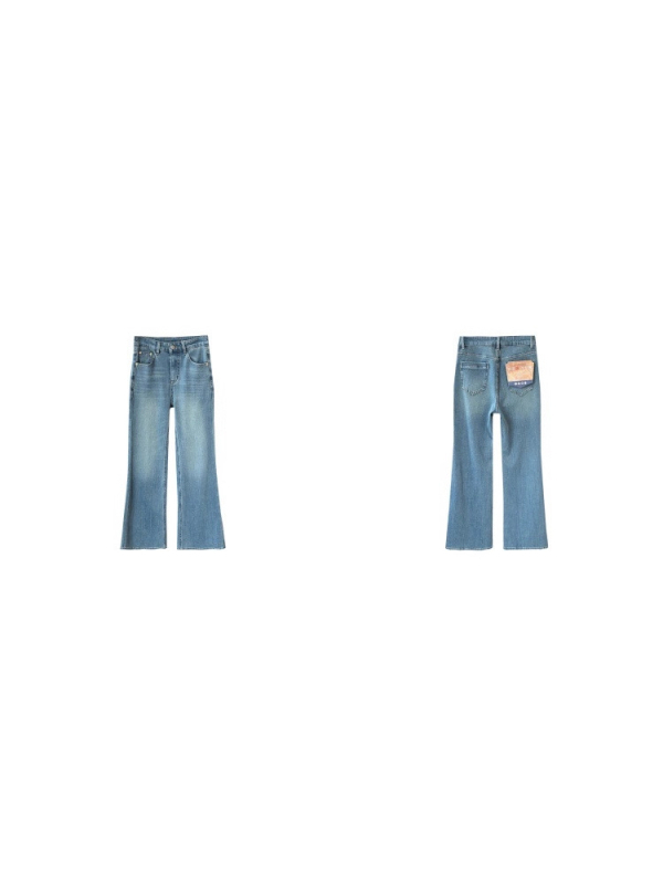Original Comic Legs! Ženske traperice visokog pasa s elastičnim krojem bootcut, jesen 2025, uski kroj, svestrane svakodnevne hlače