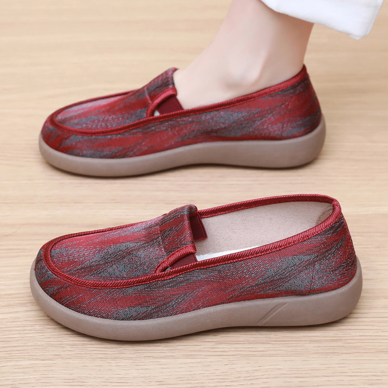 Ženske platnene cipele, lagane slip-on, s okruglom prstom, udoban đon, za proljeće i jesen