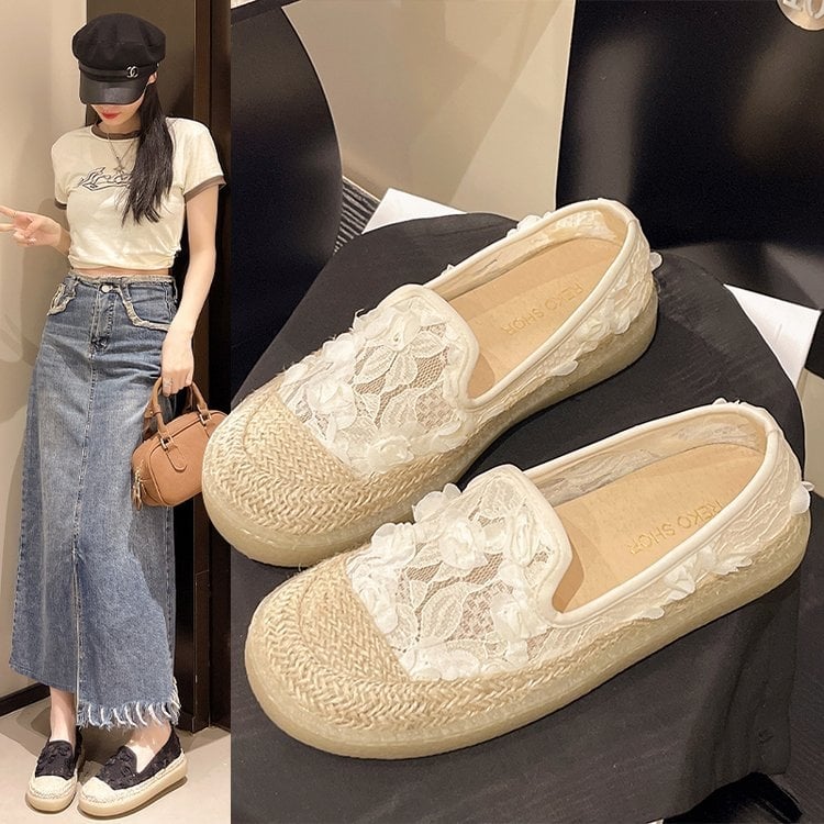 Ženske ljetne mrežaste slip-on Mary Jane cipele s ravnom potplatom