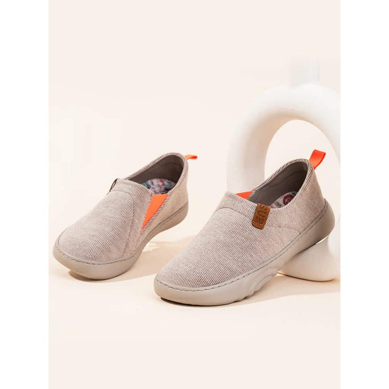 Ženske slip-on cipele s prozračnim Fly-Knit gornjim dijelom, lagana svakodnevna obuća od tkanine, potplat od pjene gumene.