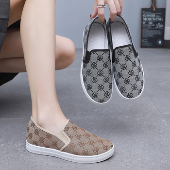 Unisex slip-on, prozračne tekstilne cipele, protivklizne, ravna potplata, svakodnevni ležerni stil