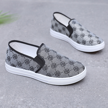 Unisex slip-on, prozračne tekstilne cipele, protivklizne, ravna potplata, svakodnevni ležerni stil