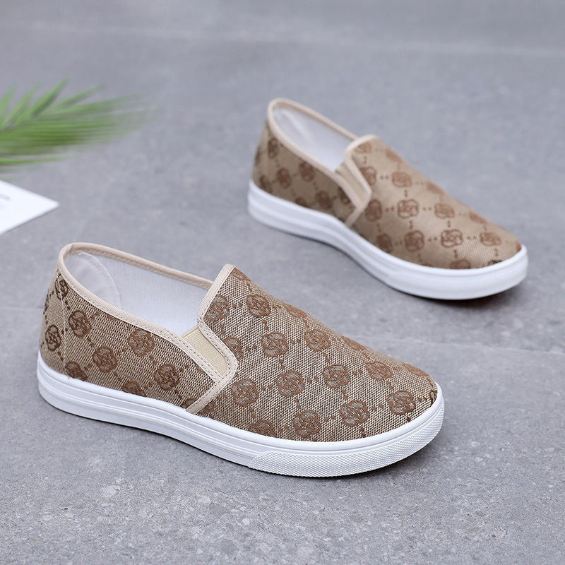 Unisex slip-on, prozračne tekstilne cipele, protivklizne, ravna potplata, svakodnevni ležerni stil