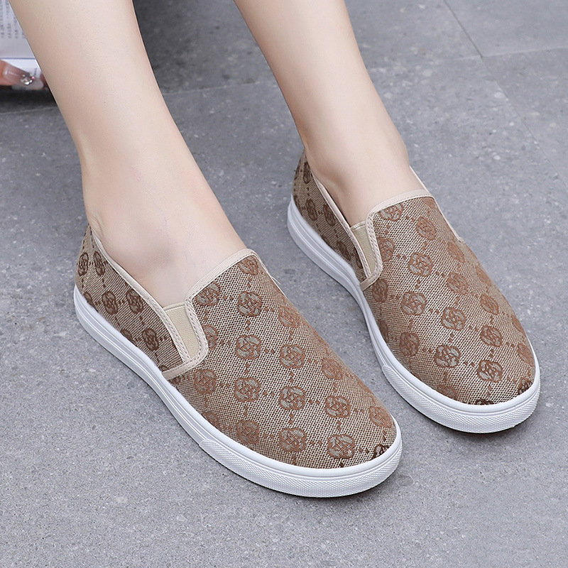 Unisex slip-on, prozračne tekstilne cipele, protivklizne, ravna potplata, svakodnevni ležerni stil