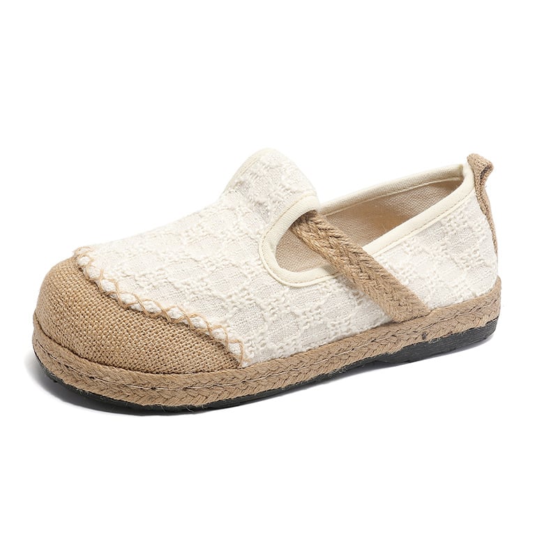 2026 nova Chanel-inspirirana ženska platnena obuća od pamuka i lana, slip-on s malim otvorom, pekinške platnene cipele