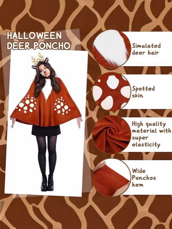 Ženska cosplay pelerina za Halloween i Božić