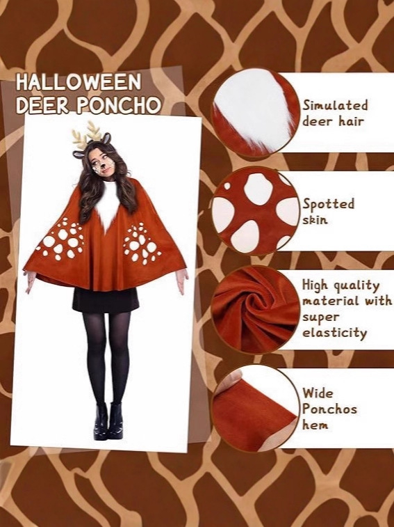 Ženska cosplay pelerina za Halloween i Božić