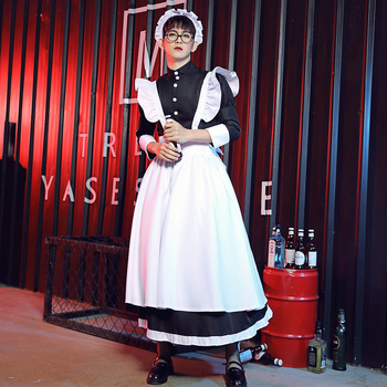 ACNG Otaku kostim sobarice – unisex, anime cross-dressing, za scenske nastupe, duga haljina