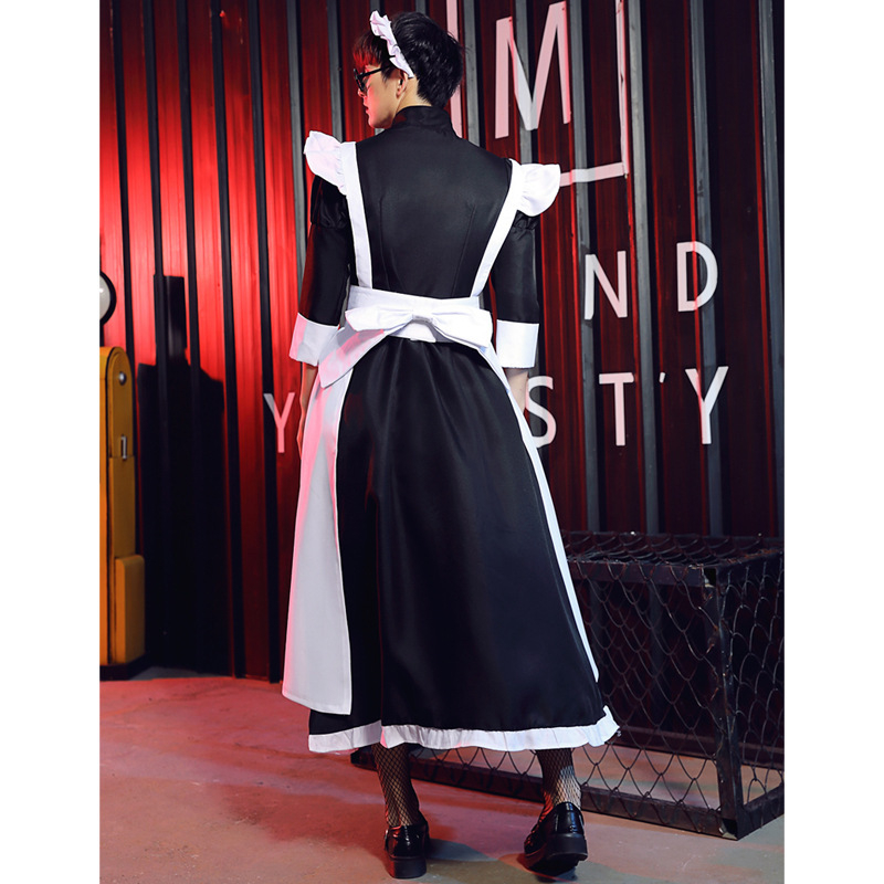 ACNG Otaku kostim sobarice – unisex, anime cross-dressing, za scenske nastupe, duga haljina