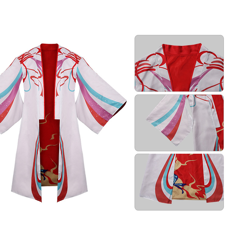 Street Fighter 6 cosplay kostim za Mai Shiranui s plaštem za gaming i anime konvencije
