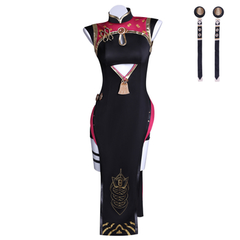 Anime cosplay kostim: haljina u stilu cheongsama za Zero Tea Fairy Boss Lady (motiv crveni grah)