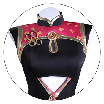 Anime cosplay kostim: haljina u stilu cheongsama za Zero Tea Fairy Boss Lady (motiv crveni grah)