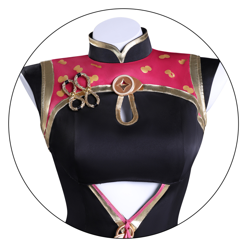 Anime cosplay kostim: haljina u stilu cheongsama za Zero Tea Fairy Boss Lady (motiv crveni grah)