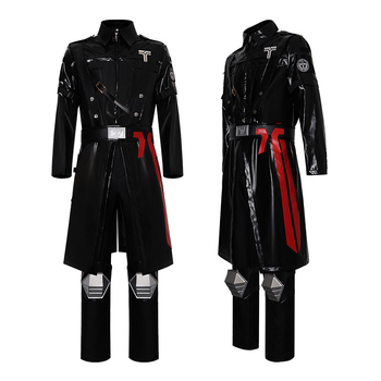 Warden kožna jakna cosplay kostim, gotički gradski stil
