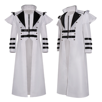 Warden kožna jakna cosplay kostim, gotički gradski stil