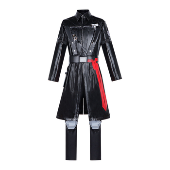 Delta Force cosplay kostim: PU koža odijelo s trench kapom za Gerhorz, umjetna krzna