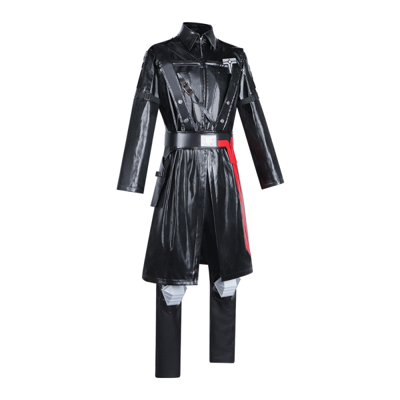 Delta Force cosplay kostim: PU koža odijelo s trench kapom za Gerhorz, umjetna krzna