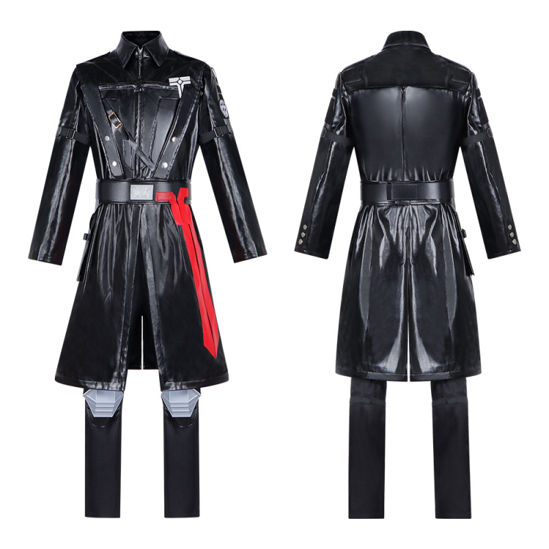 Delta Force cosplay kostim: PU koža odijelo s trench kapom za Gerhorz, umjetna krzna