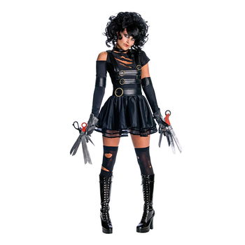 Ženski kostim za Halloween u ulozi Edward Scissorhands, lik iz filma i TV-a, za zabave i plesne nastupe