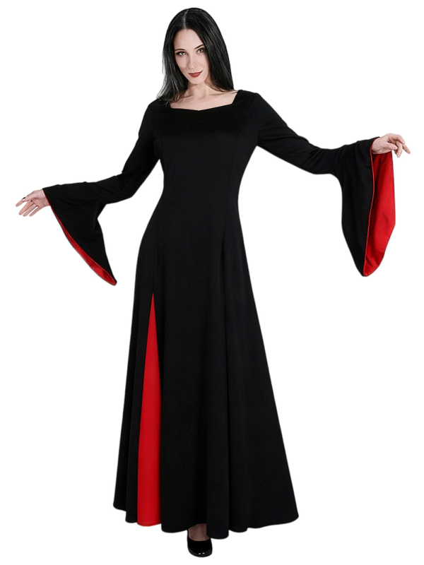 Morticia Addams cosplay kostim za Halloween – scenska izvedba, Obitelj Addams (Cosplay Cousin Itt)