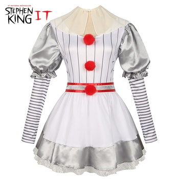 Ženska haljina za klauna za Halloween – puni cosplay komplet