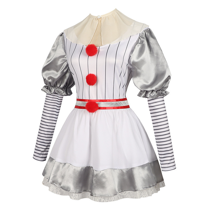 Ženska haljina za klauna za Halloween – puni cosplay komplet