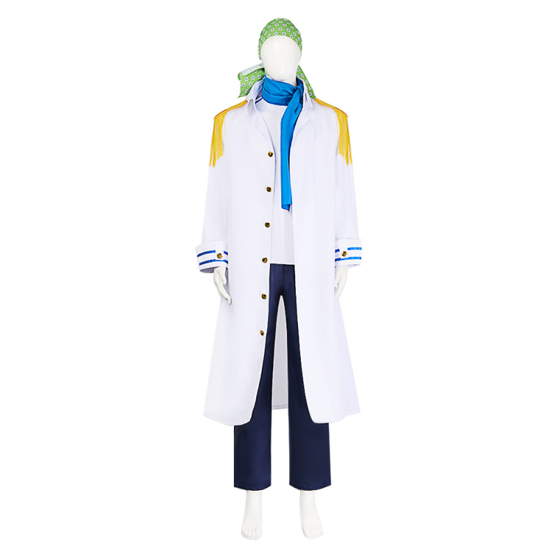 One Piece Koby cosplay – komplet za Halloween, mornarska uniforma
