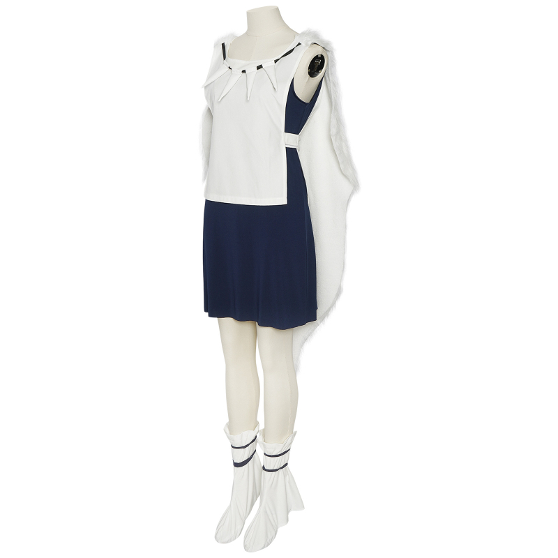 Falai Kostim cosplay Ghost Princess - Spandex zlatni velur za anime lik Shan, scenska odjeća