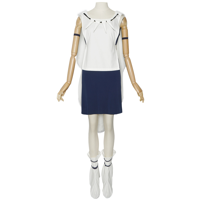 Falai Kostim cosplay Ghost Princess - Spandex zlatni velur za anime lik Shan, scenska odjeća