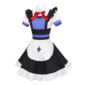 Kostim maid cosplay s orijentalnim oblacnim dizajnom, Yin Feixing stil, anime kostim