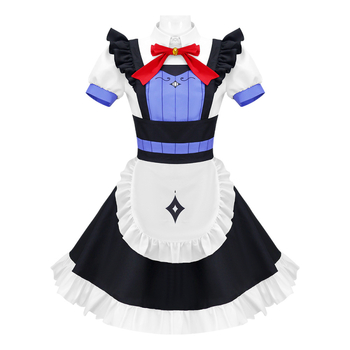 Kostim maid cosplay s orijentalnim oblacnim dizajnom, Yin Feixing stil, anime kostim