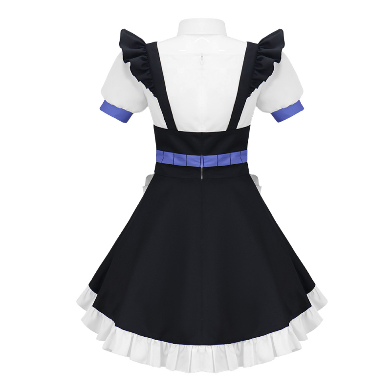 Kostim maid cosplay s orijentalnim oblacnim dizajnom, Yin Feixing stil, anime kostim