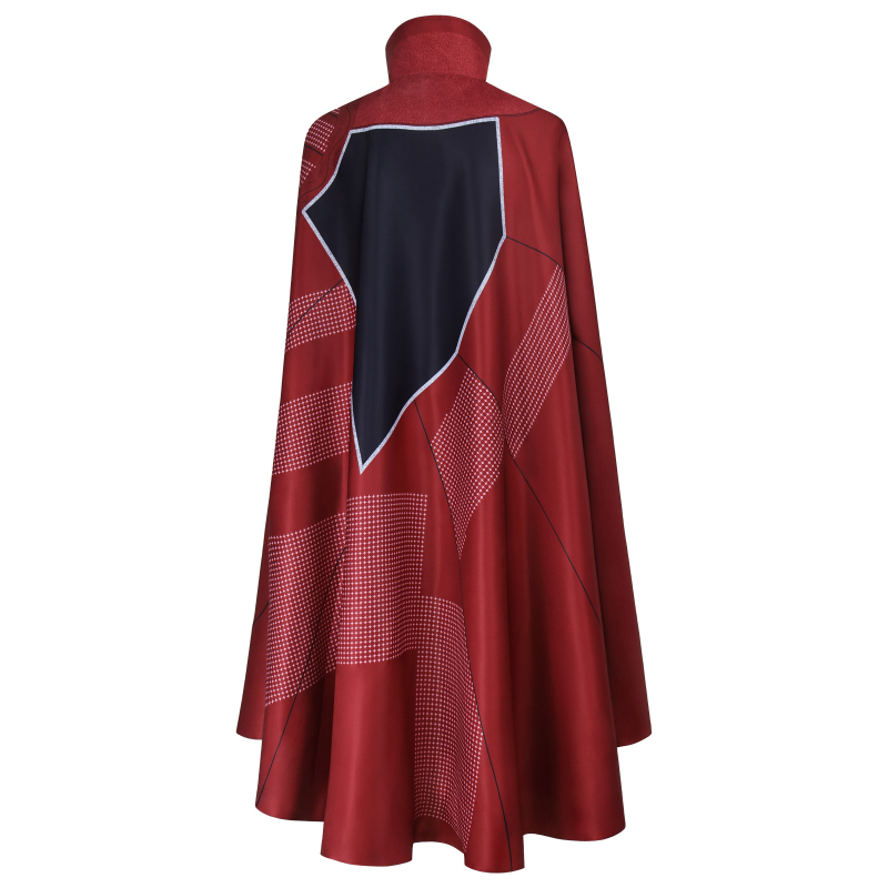 Crveni plašt superjunaka za cosplay, za Halloween, od poliestera-spandeksa