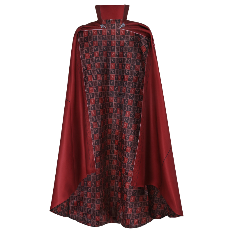 Crveni plašt superjunaka za cosplay, za Halloween, od poliestera-spandeksa