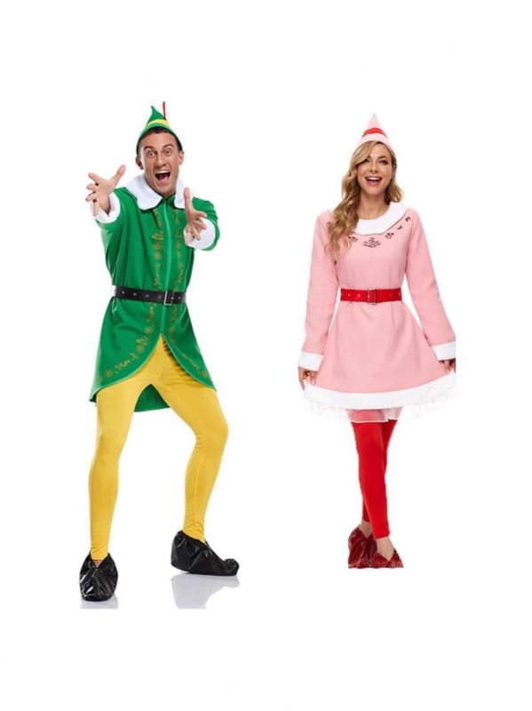 2025 novi božićni kostim za odrasle: elf princeza haljina s dugim rukavima za cosplay, unisex