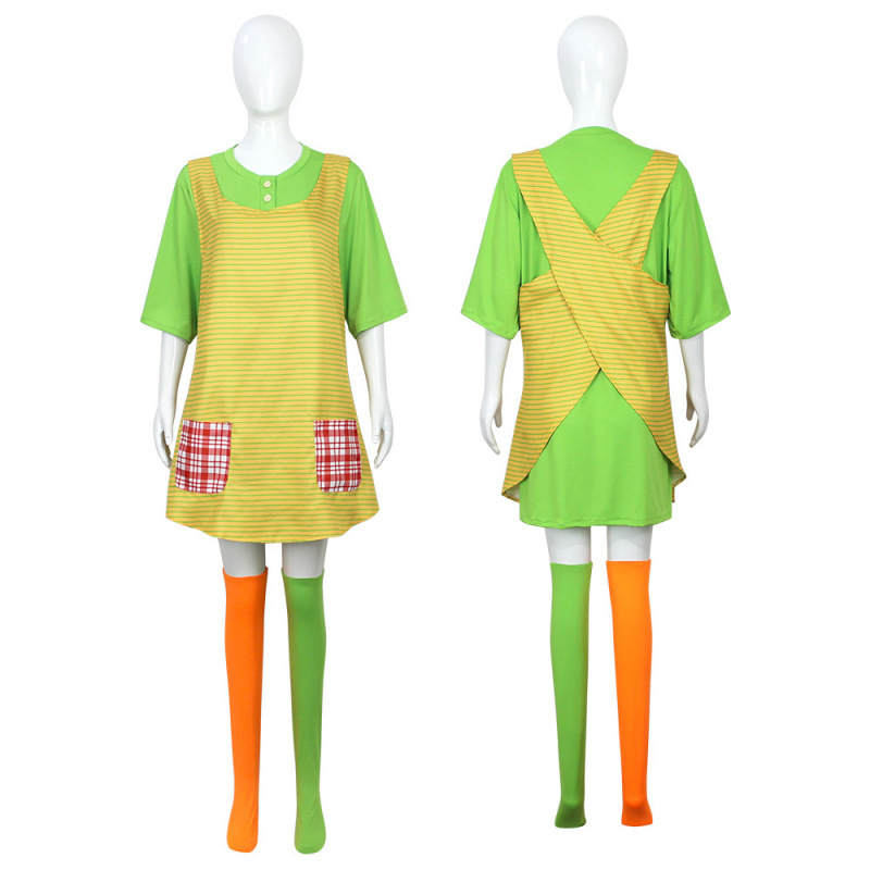 Koou Halloween cosplay kostim sa dugim čarapama za Pipi