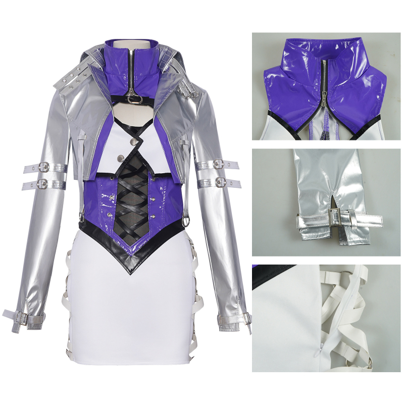 Naraka: Bladepoint x King of Fighters crossover cosplay kostim, unisex, scenski kostim za 2D lik